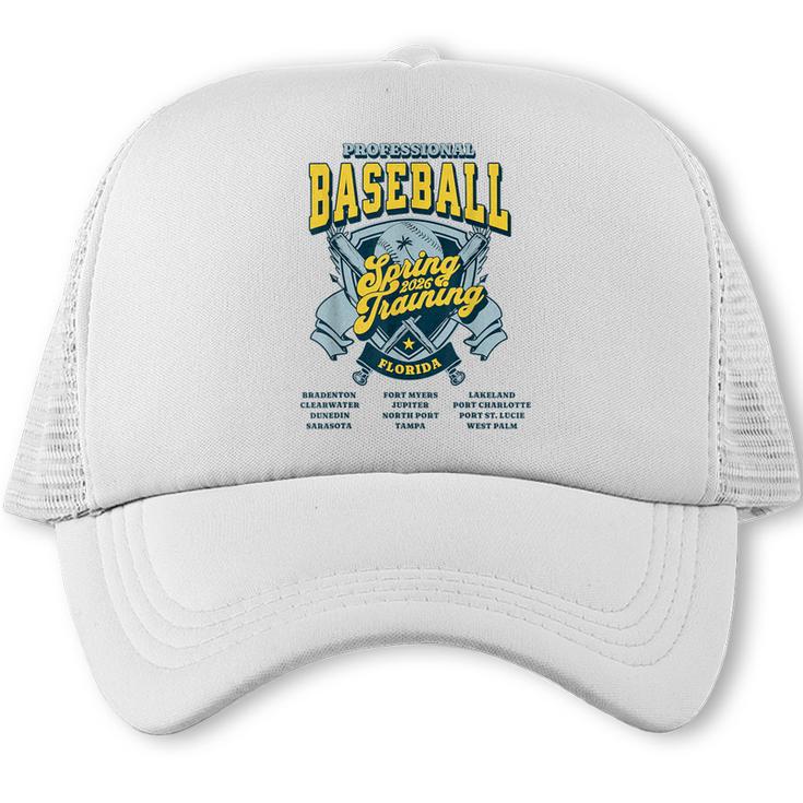 Professional Baseball Spring Training 2026 Florida Cities Trucker Cap