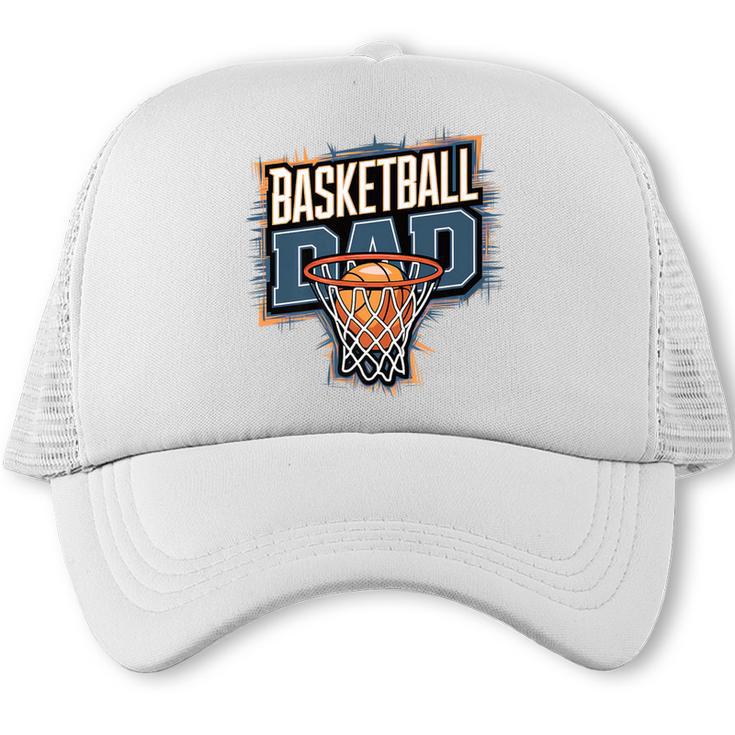 Proud Baseball Dad Game Day Sports-Loving Coach Fathers Premium Trucker Cap