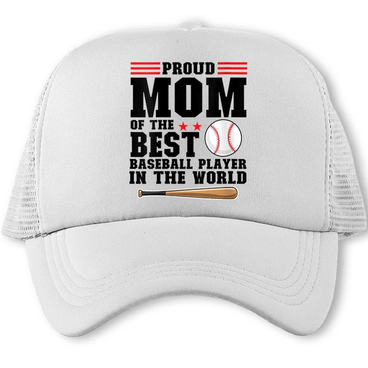 Proud Mom Of An Awesome Baseball Baseball Mom Trucker Cap