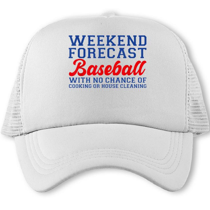 Retro Baseball Mom Mother's Day Weekend Forecast Baseball Trucker Cap