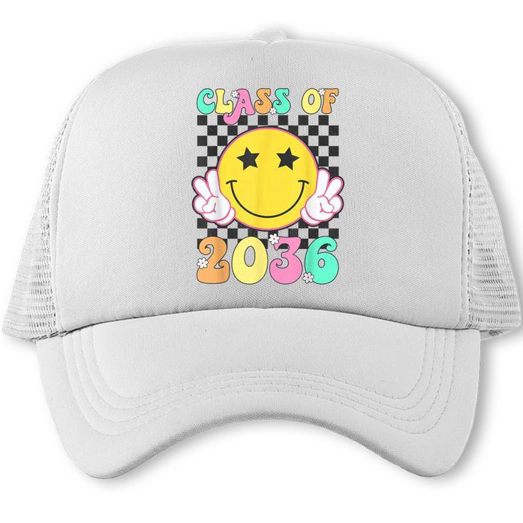 Retro Class Of 2036 Grow With Me Back To School Kindergarten Trucker Cap