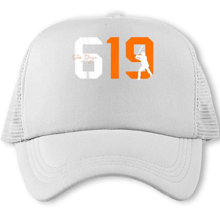 Retro San Diego 619 Vintage 90's Baseball Sports Style Lover Trucker Cap