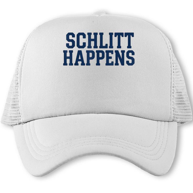 Schlitt Happens NY Bronx I Heart Baseball Apparel Trucker Cap