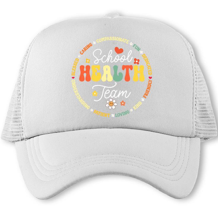School Health Team Squad Back To School Nurse Squad Premium Tri-Blend Trucker Cap