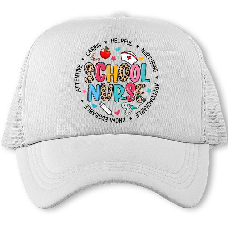 School Nurse Appreciation Back To School Nurse For Women Trucker Cap