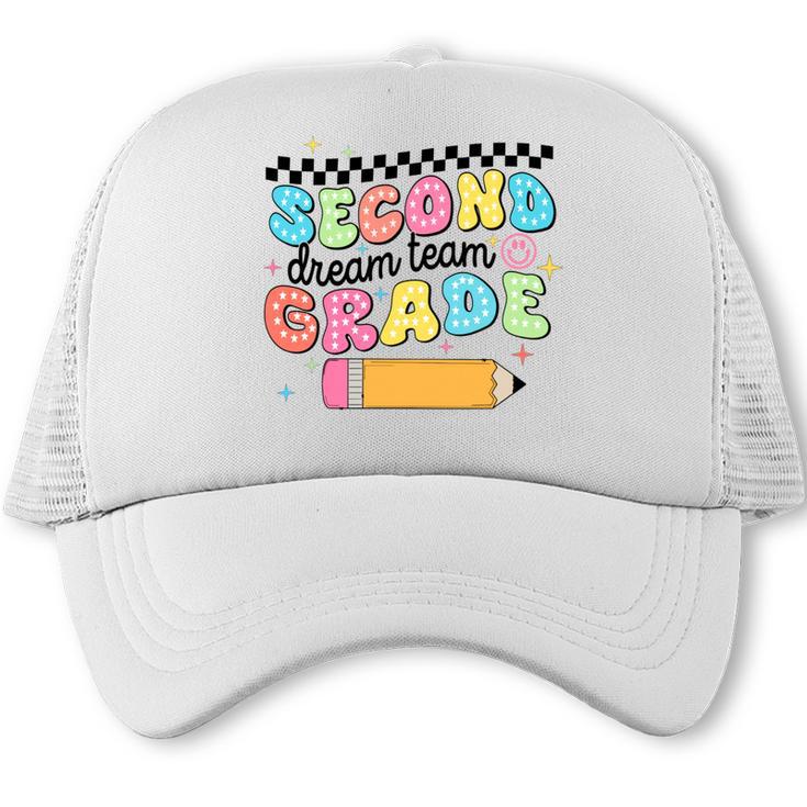 Second Grade Dream Team Back To School First Day Of School Performance Trucker Cap