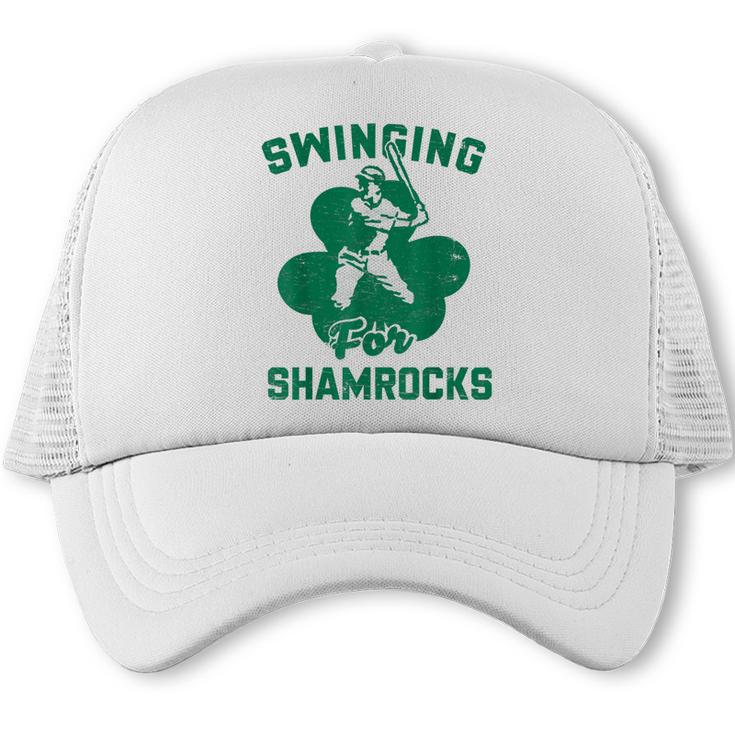 Shamrock Baseball Dad St Patricks Irish Ireland St Paddys Trucker Cap