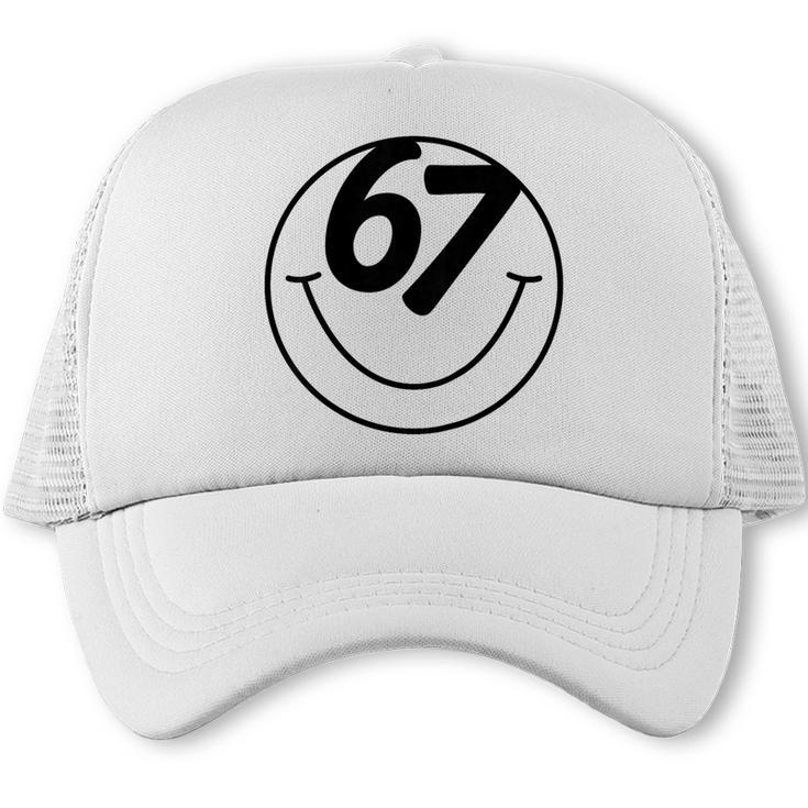 Six Seven Meme Viral Internet Sound 67 Back To School Trucker Cap