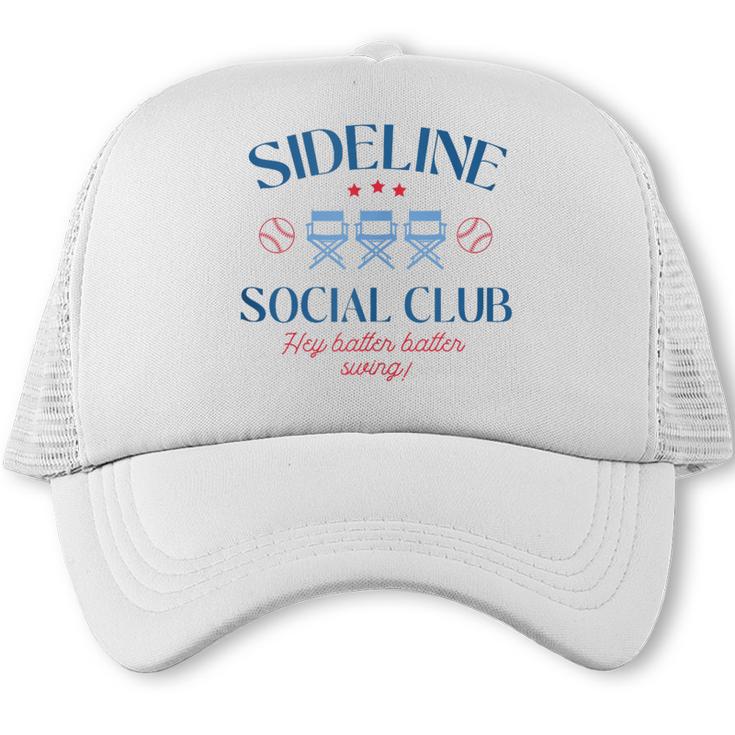 Spring 2025 Swing Batter Baseball Mom Sideline Social Club Trucker Cap