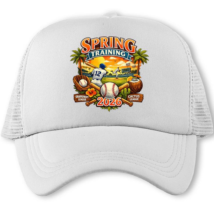 Spring Training 2026 Baseball Vintage Sunset Premium Tri-Blend Trucker Cap