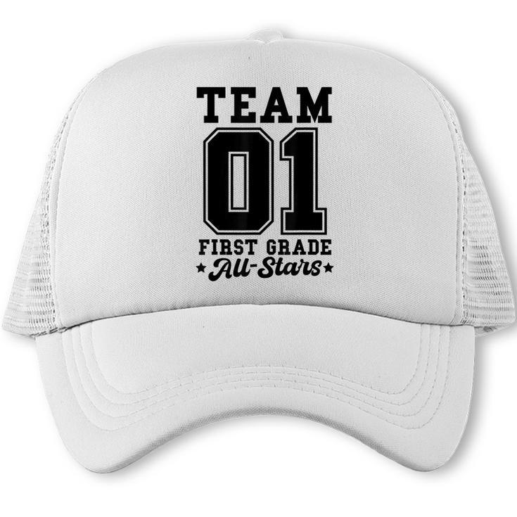 Team 1st Grade All-Stars Back To School Sports Jersey Trucker Cap