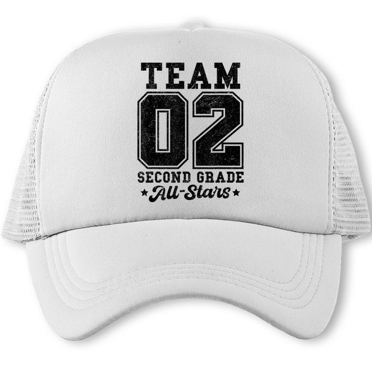 Team 2nd Grade All-Stars Back To School Sports Jersey Trucker Cap