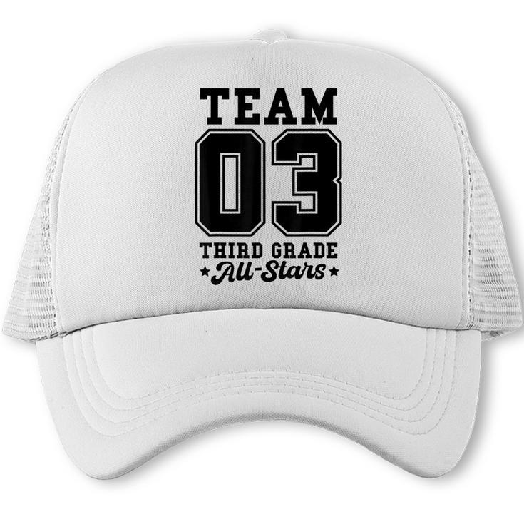 Team 3rd Grade All-Stars Back To School Sports Jersey Trucker Cap