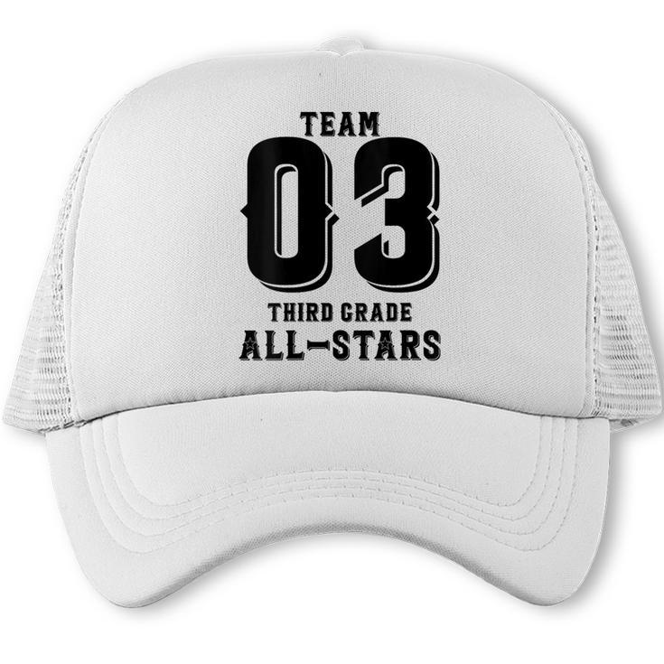 Team 3rd Grade All-Stars Back To School Tee For Stude Trucker Cap