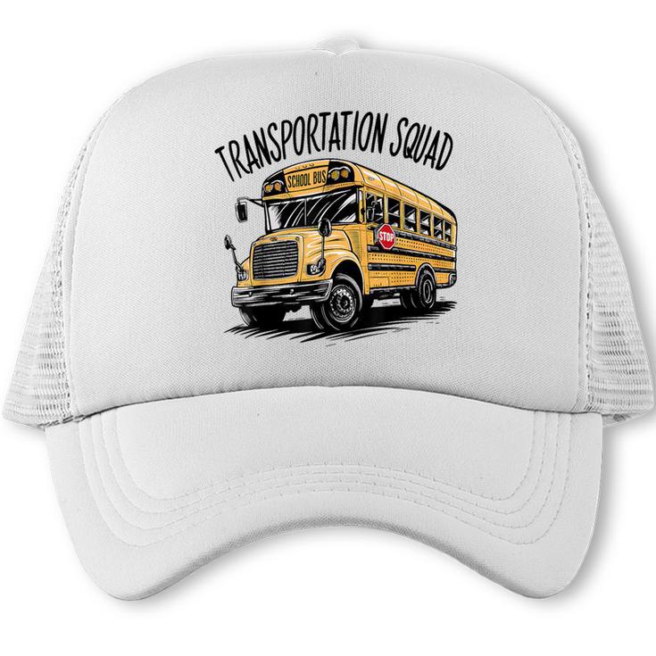 Transportation Squad Bus Drivers Back To School Trucker Cap