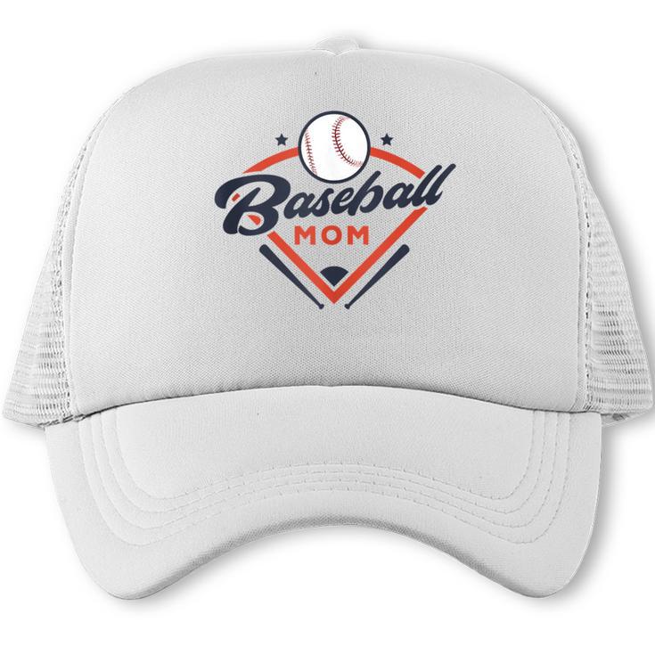 Vintage Baseball Mom Ballpark Momma Baseball Lover Trucker Cap