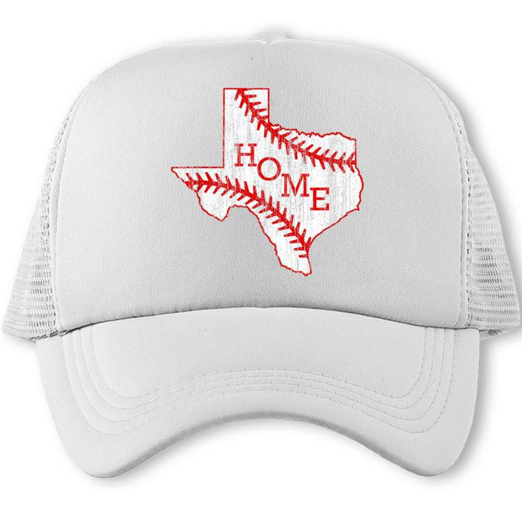 Vintage Texas State Map Home Baseball Lover Baseball Mom Trucker Cap