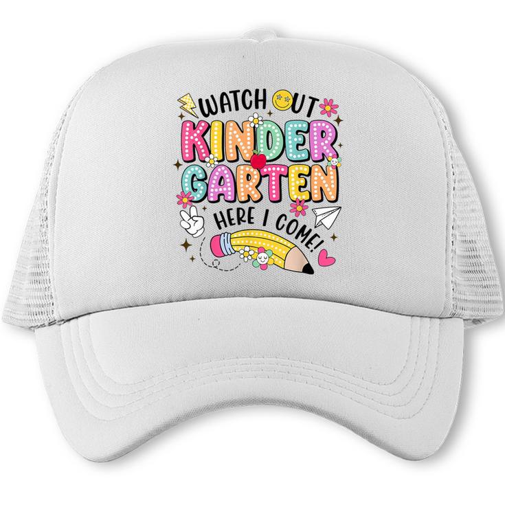 Watch Out KinderGarten Here I Come Shirt Kids Back To School Trucker Cap