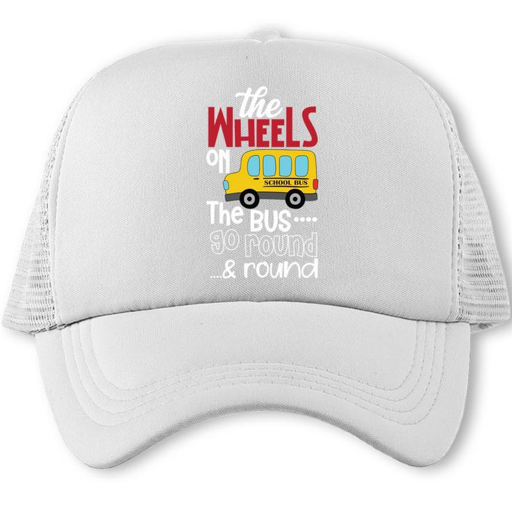Wheels On The Bus Kids Back To School Trucker Cap