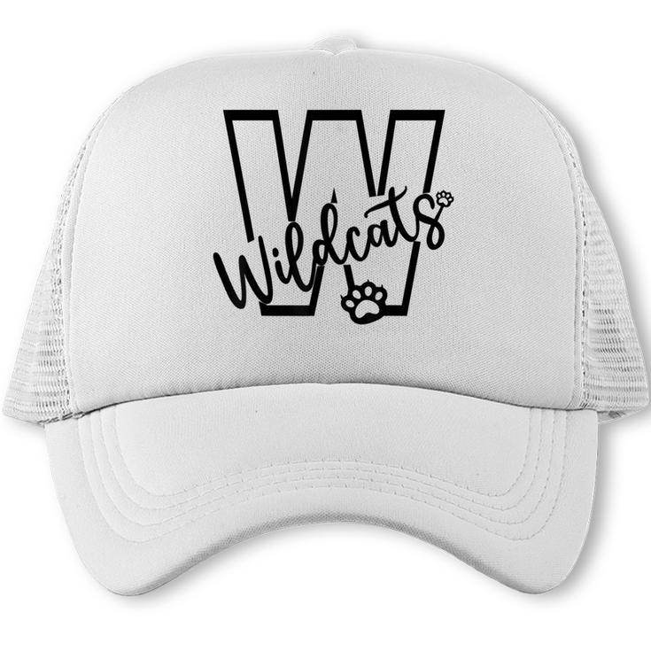 Wildcats School Sports Fan Team Spirit Mascot Back To School Trucker Cap