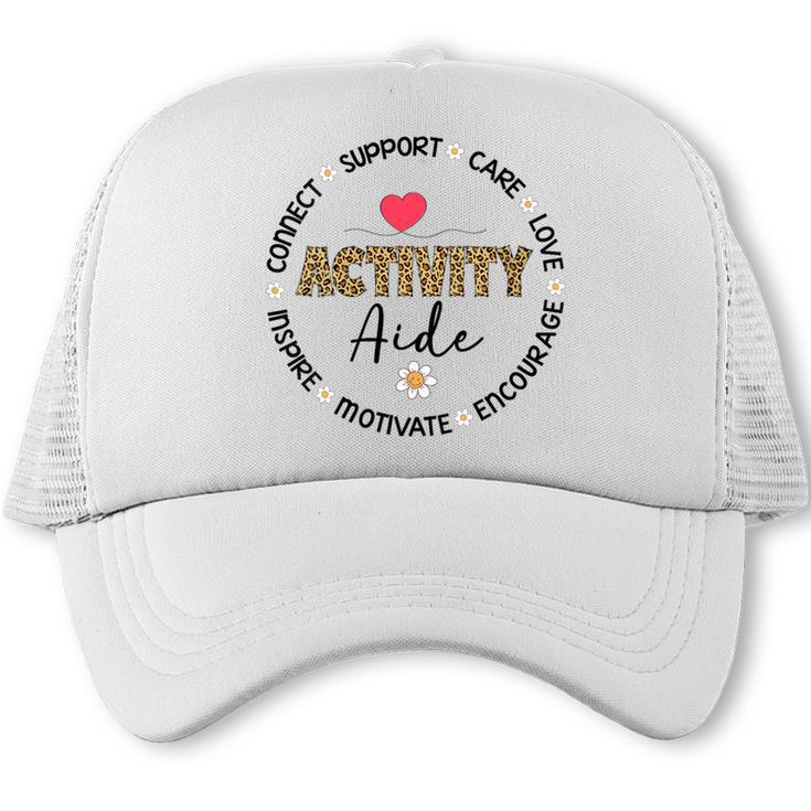 Women's Leopard Activity Aide Appreciation Week Back To School Trucker Cap