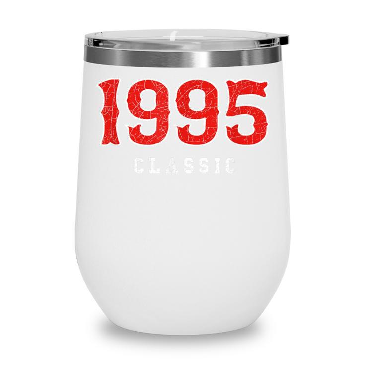 30 Year Old 1995 Classic Baseball Fan 30th Birthday Wine Tumbler