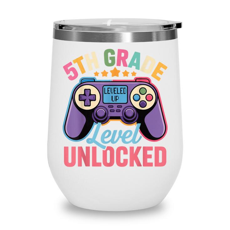 5th Grade Level Unlocked Shirt – Gamer Back To School Wine Tumbler