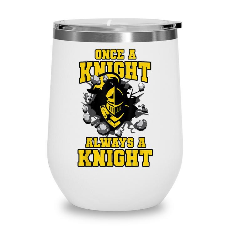 Always A Knight Back To School Spirit GY Wine Tumbler