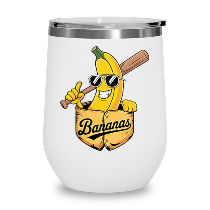 Banana Baseball Fruit Wine Tumbler