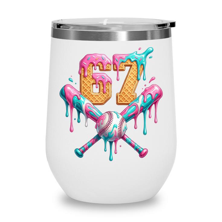 Baseball Drip Number 67 Player Wine Tumbler