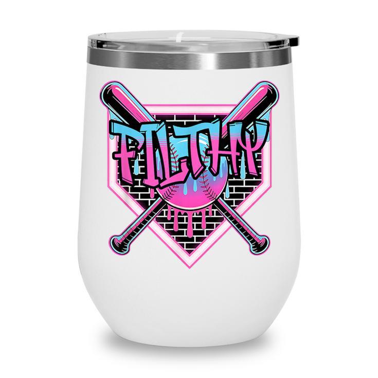 Baseball Ice Cream Drip Pitcher Filthy Wine Tumbler