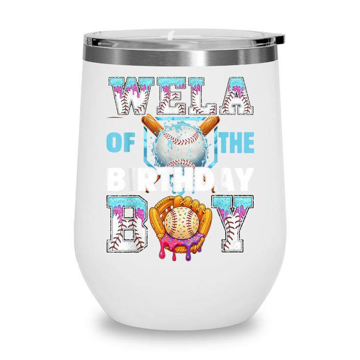 Baseball Ice Cream Drip Wela Of The Birthday Boy Wine Tumbler
