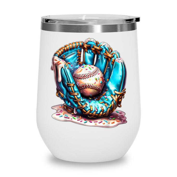 Baseball Lifestyle Apparel Youth Baseball Drip Ice Cream Wine Tumbler