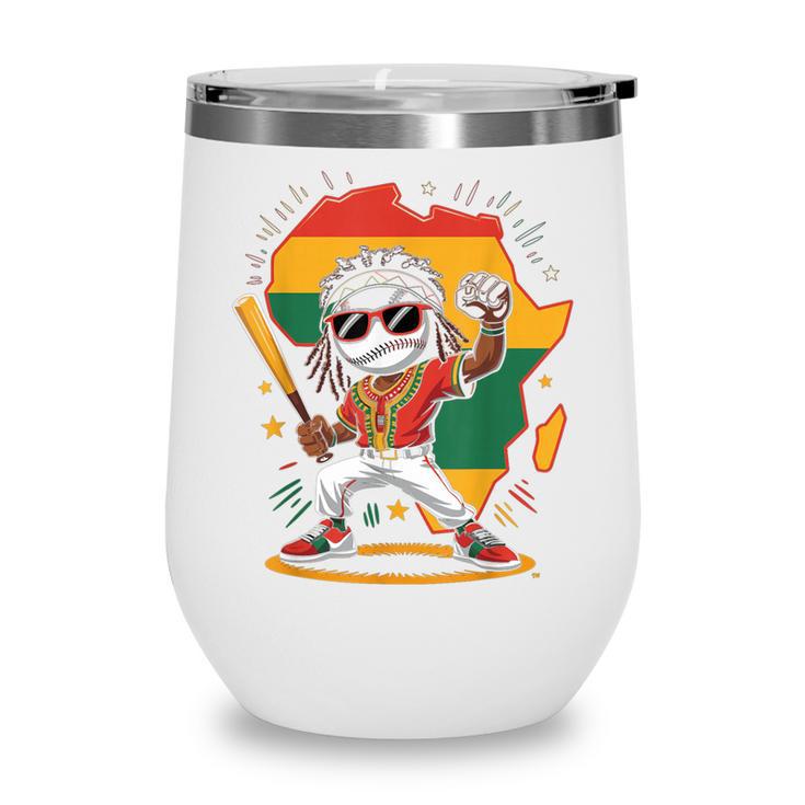 Baseball History Month For Boys Wine Tumbler