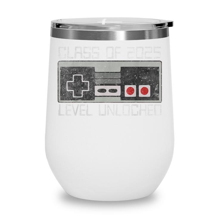 Class Of 2025 Level Unlocked Back To School Gamer Tee Wine Tumbler