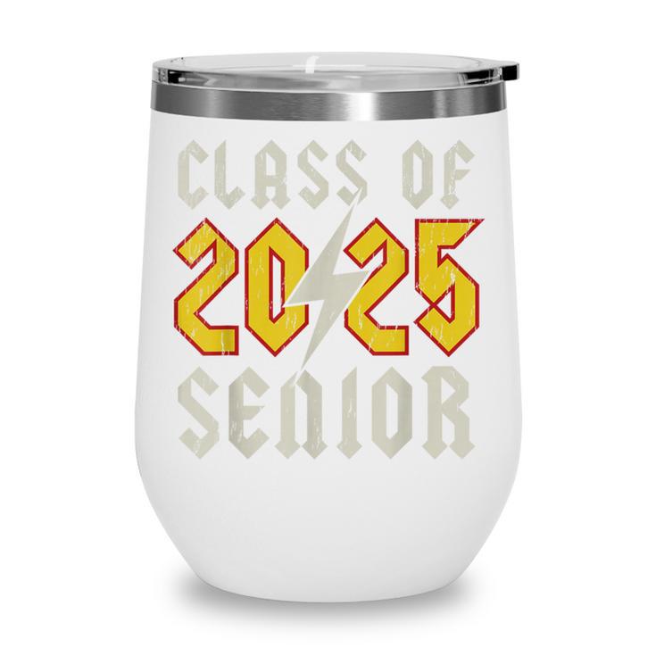 Class Of 2025 Senior Rock N Roll Back To School Music Lover Wine Tumbler