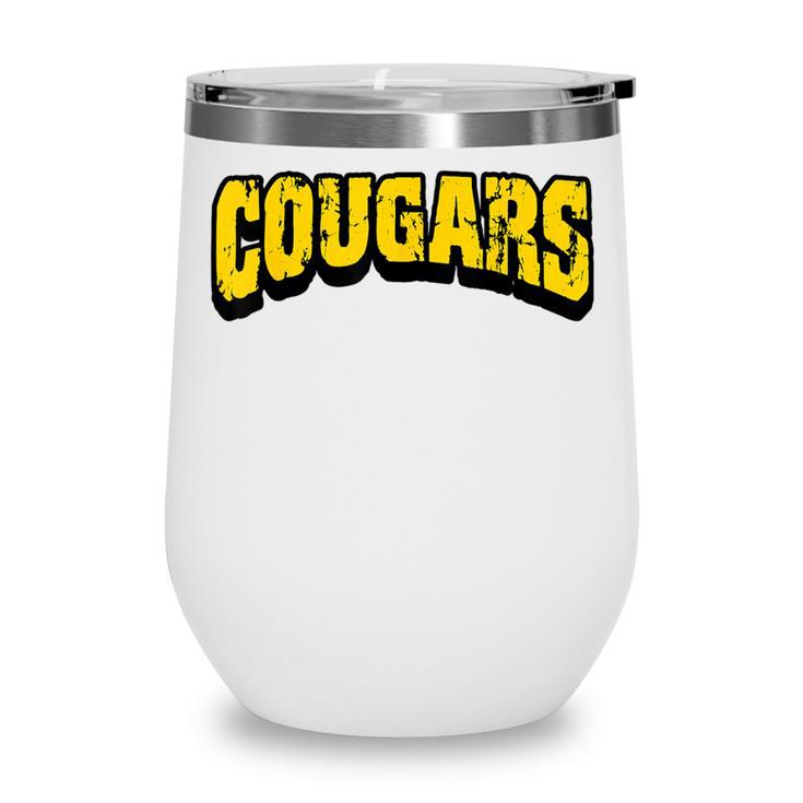 Cougars Back To School Spirit GY Wine Tumbler