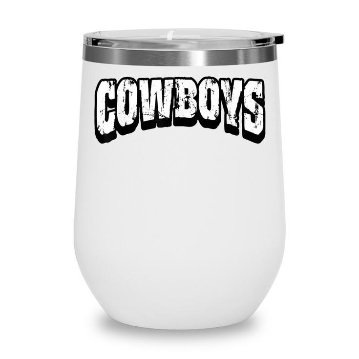 Cowboys Back To School Spirit Wine Tumbler
