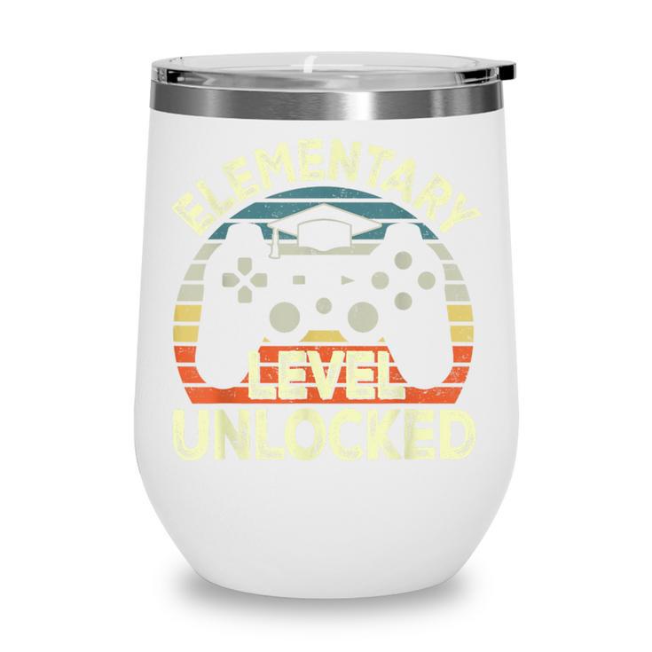 Elementary Level Unlocked Video Game Back To School Boys Wine Tumbler