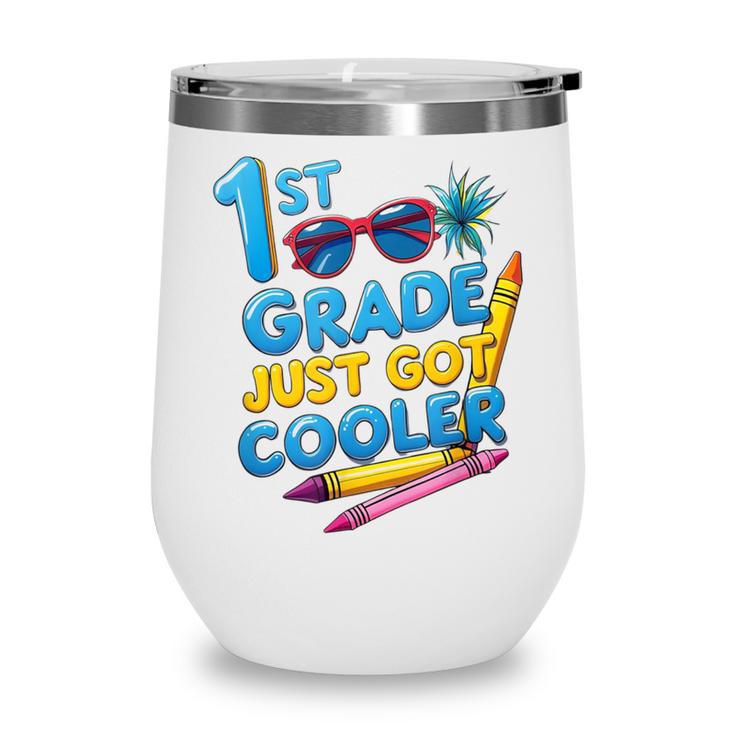 First Day Of First Grade Shirt Boys Girls Back To School Wine Tumbler
