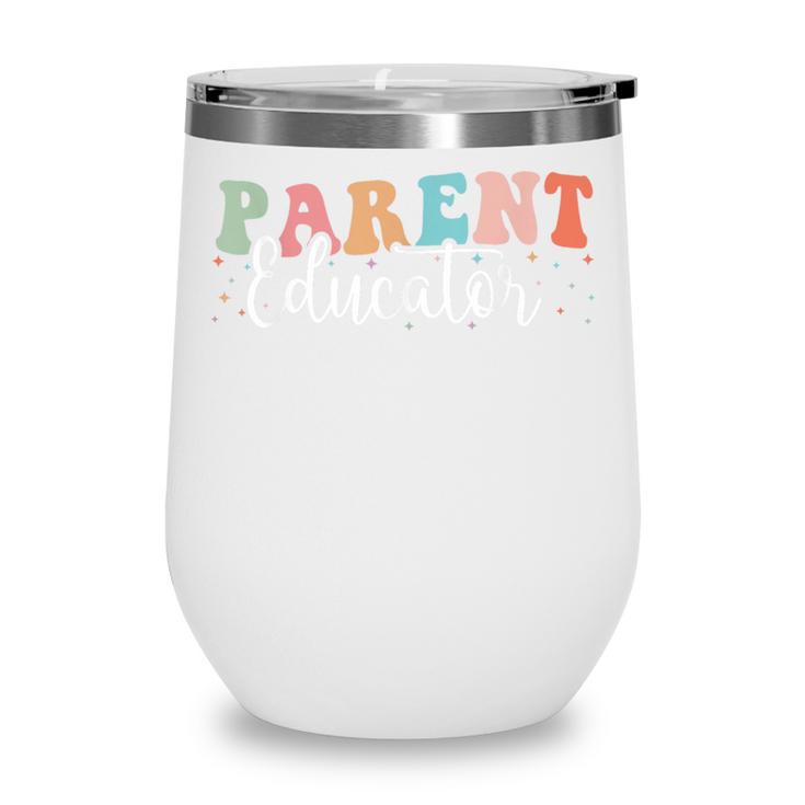Groovy Parent Educator Back To School Wine Tumbler