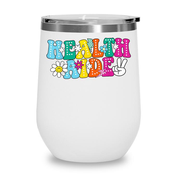 Health Aide Squad Admin Squad Back To School Wine Tumbler