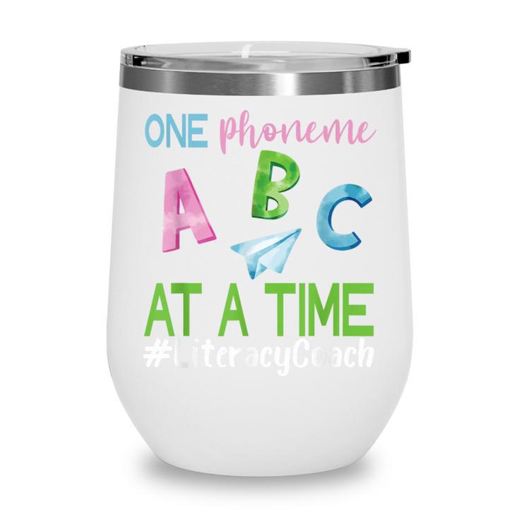 Literacy Coach Phoneme ABC Appreciation Back To School Wine Tumbler
