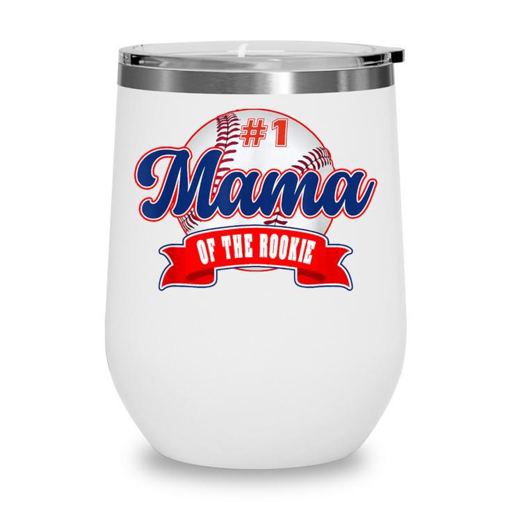 Mama Rookie Of Year 1st Birthday Baseball Theme Matching Wine Tumbler