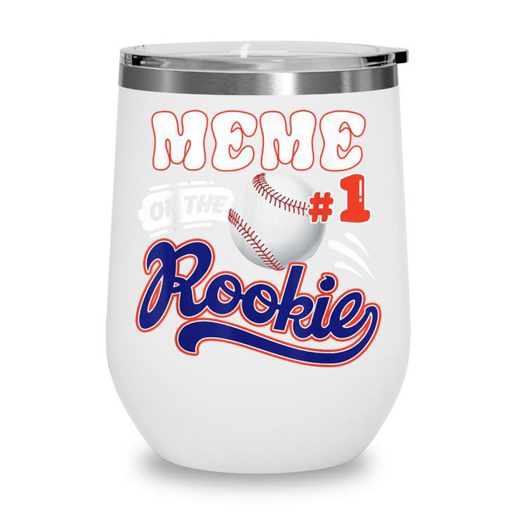 Meme Rookie Of Year 1st Birthday Baseball Theme Matching Wine Tumbler