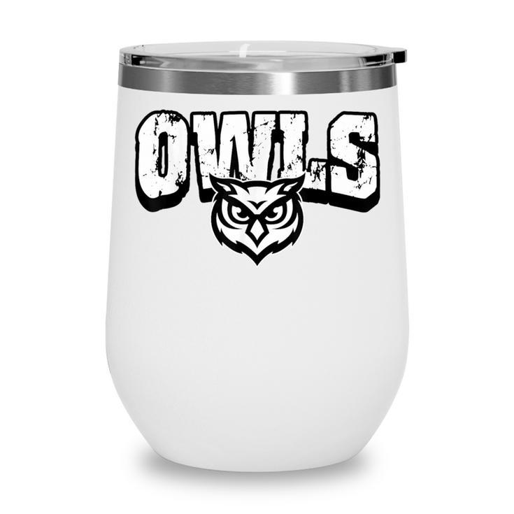 Owls Back To School Spirit Wine Tumbler