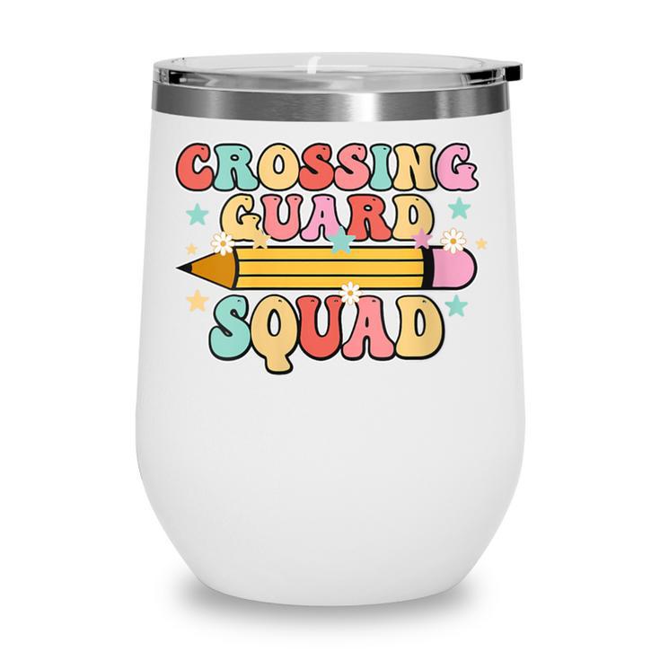 School Crossing Guard Retro Back To School Cool Appreciation Wine Tumbler