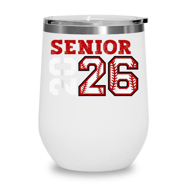Senior Night Class Of 2026 Baseball Seniors Matching Team Wine Tumbler