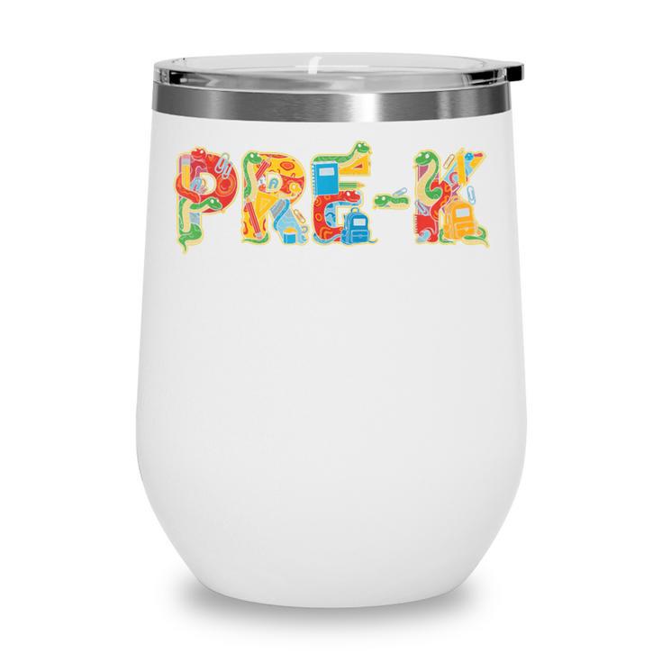 Snake Pre K Back To School Kids Boys Girls Wine Tumbler