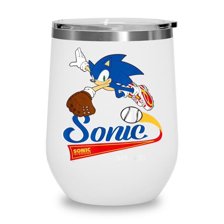 Sonic The Hedgehog Sonic Baseball Est 1991 Wine Tumbler